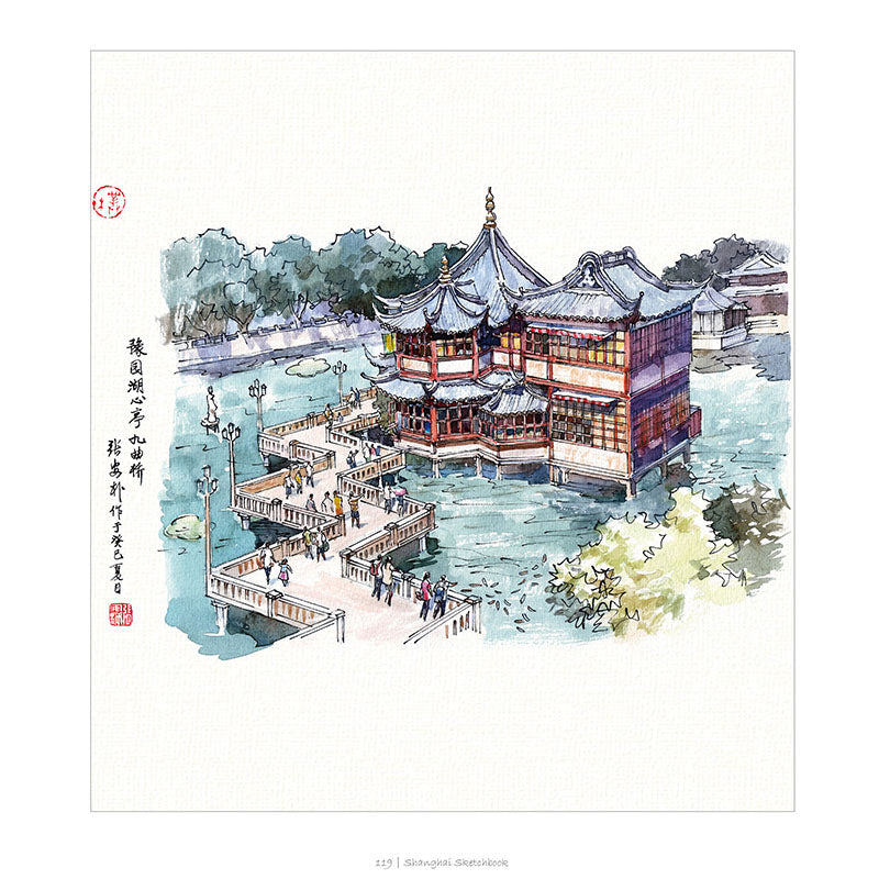 手绘上海经典建筑