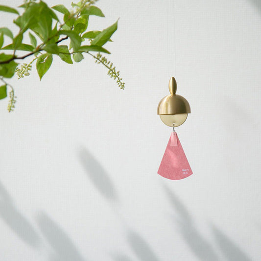 Handcraft Golden Wind Chime - The Girl with Pink Dress