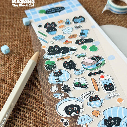 Lucky Home (blue) design with stickers peeled off
