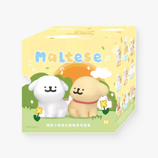 Maltese Blind Box "Happy Snuggling" Series 线条小狗快乐贴贴盲盒