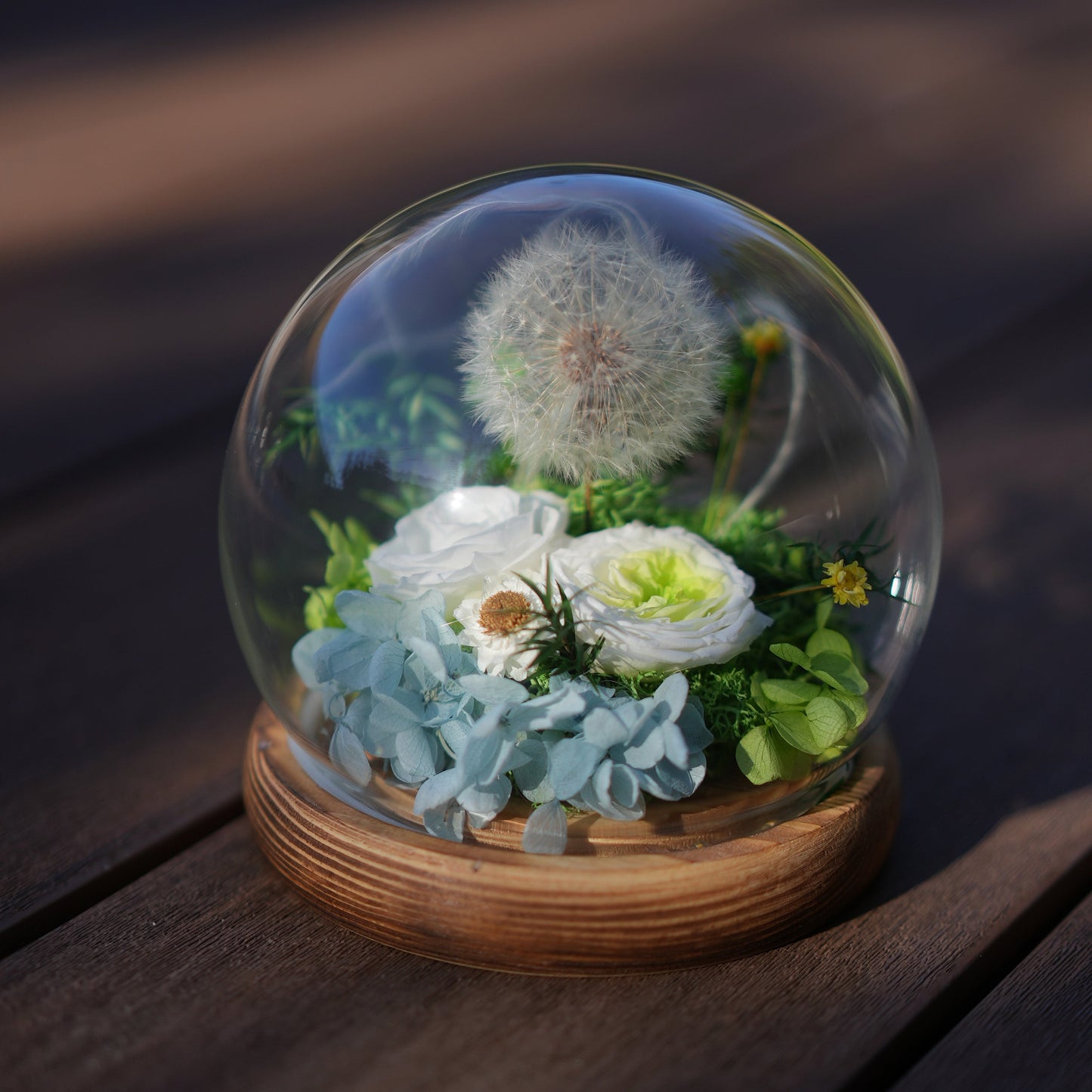 Preserved Flower Light Dome