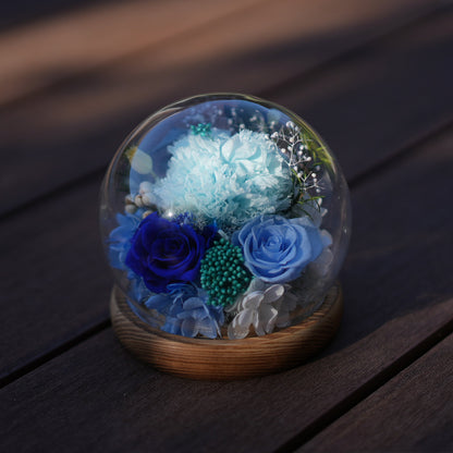 Preserved Flower Light Dome