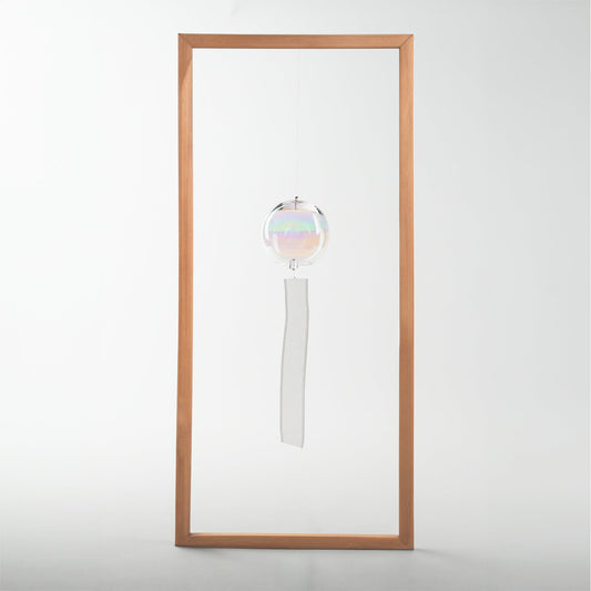 Handblown Rainbow Glass Wind Chime