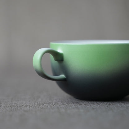 Gradient Ceramic Latte Mug  (Artisan Designed and Hand Finished)