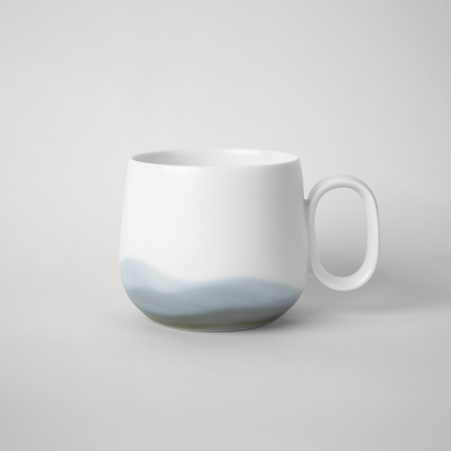 Hand-painted Coffee and Tea Mug (Foggy Mountains)