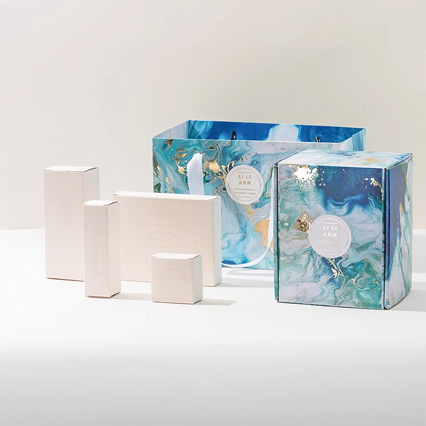 Handmade Crystal Candle Set (Wandering Clouds)