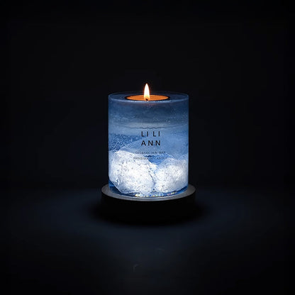 Handmade Crystal Candle Set (Glacier Monologue)