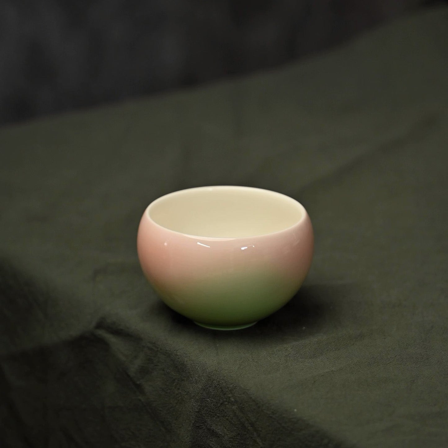 Gradient Ceramic Round Cup (Artisan Designed and Hand Finished)