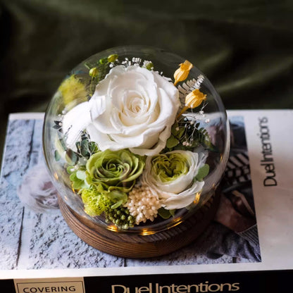 Preserved Flower Light Dome
