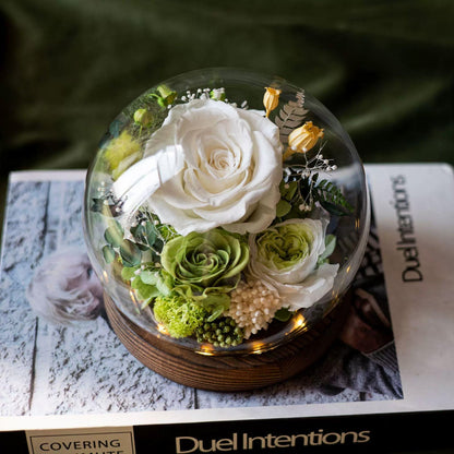 Preserved Flower Light Dome