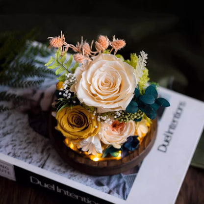 Preserved Flower Light Dome