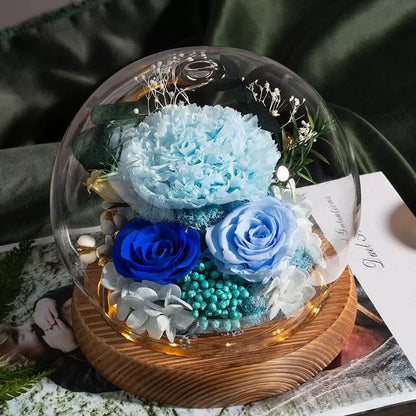 Preserved Flower Light Dome