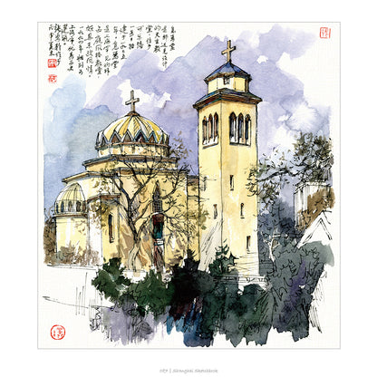 手绘上海经典建筑