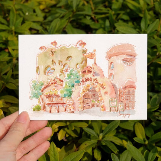 Japan Scenery Watercolor Postcard (Tokyo Whimsical Shop)