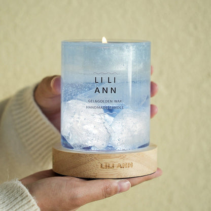 Handmade Crystal Candle Set (Glacier Monologue)