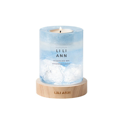 Handmade Crystal Candle Set (Glacier Monologue)
